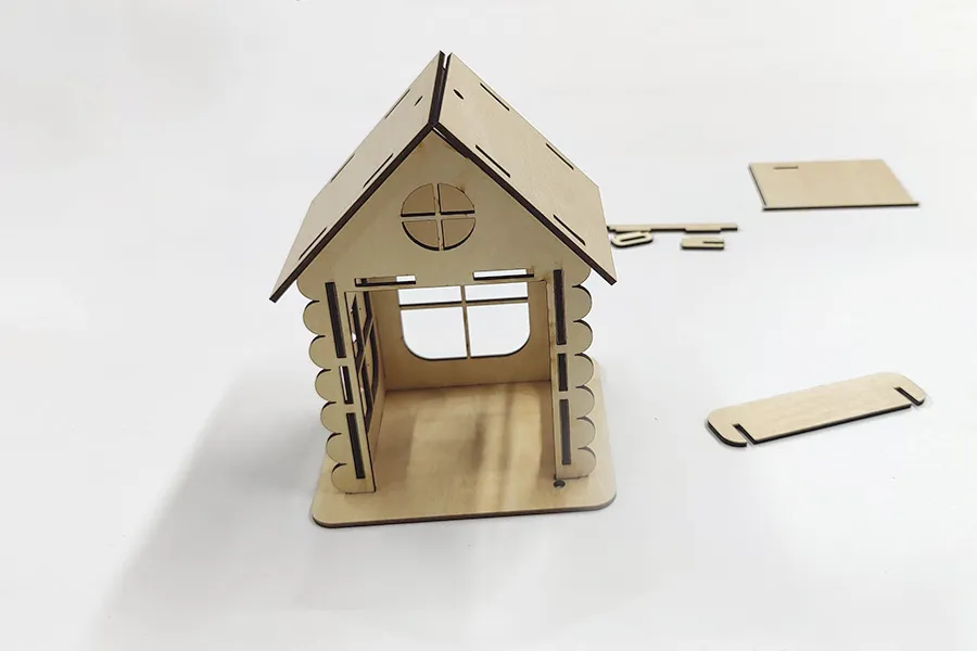 Wooden House Model-Step2 -3
