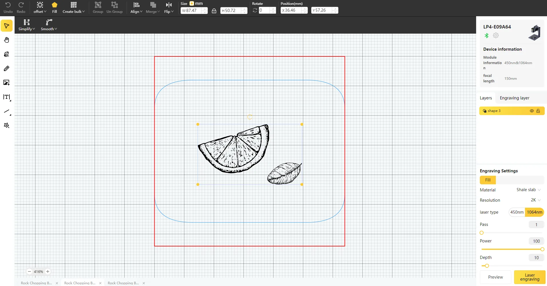 Rock Chopping Board-Step1 -2