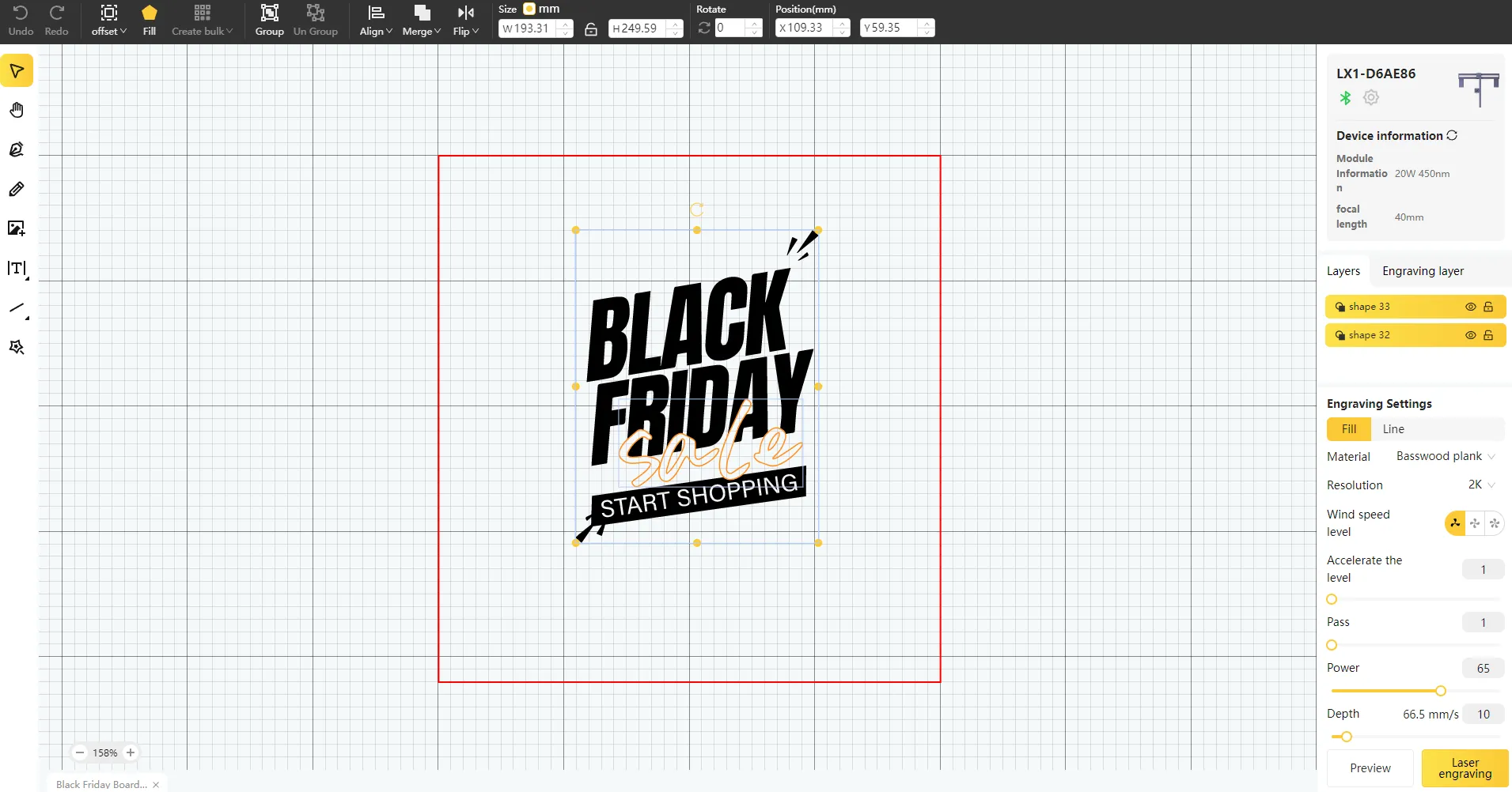 Black Friday Board for Sale-Step1 -1