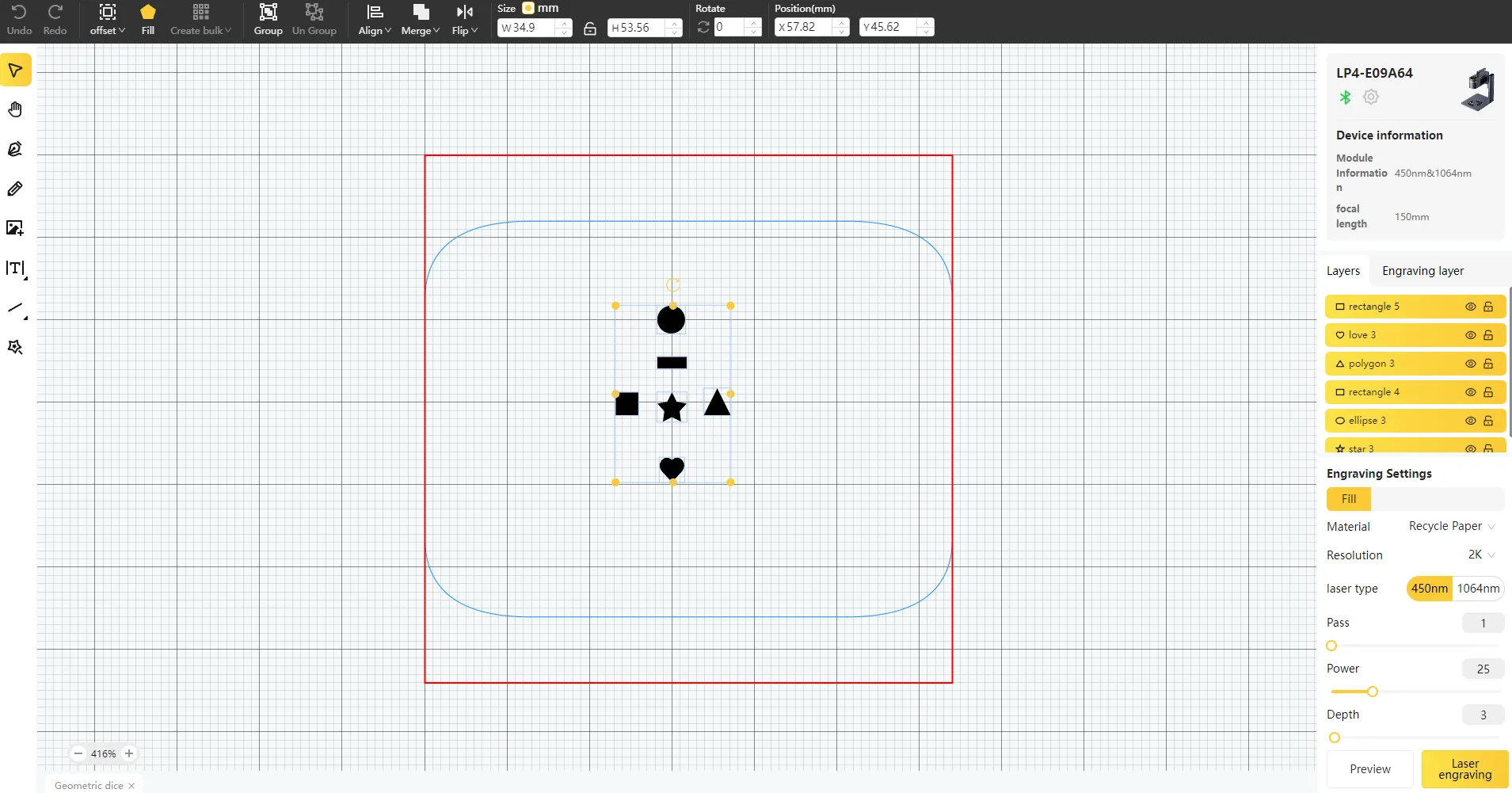 Geometric dice-Step1 -1