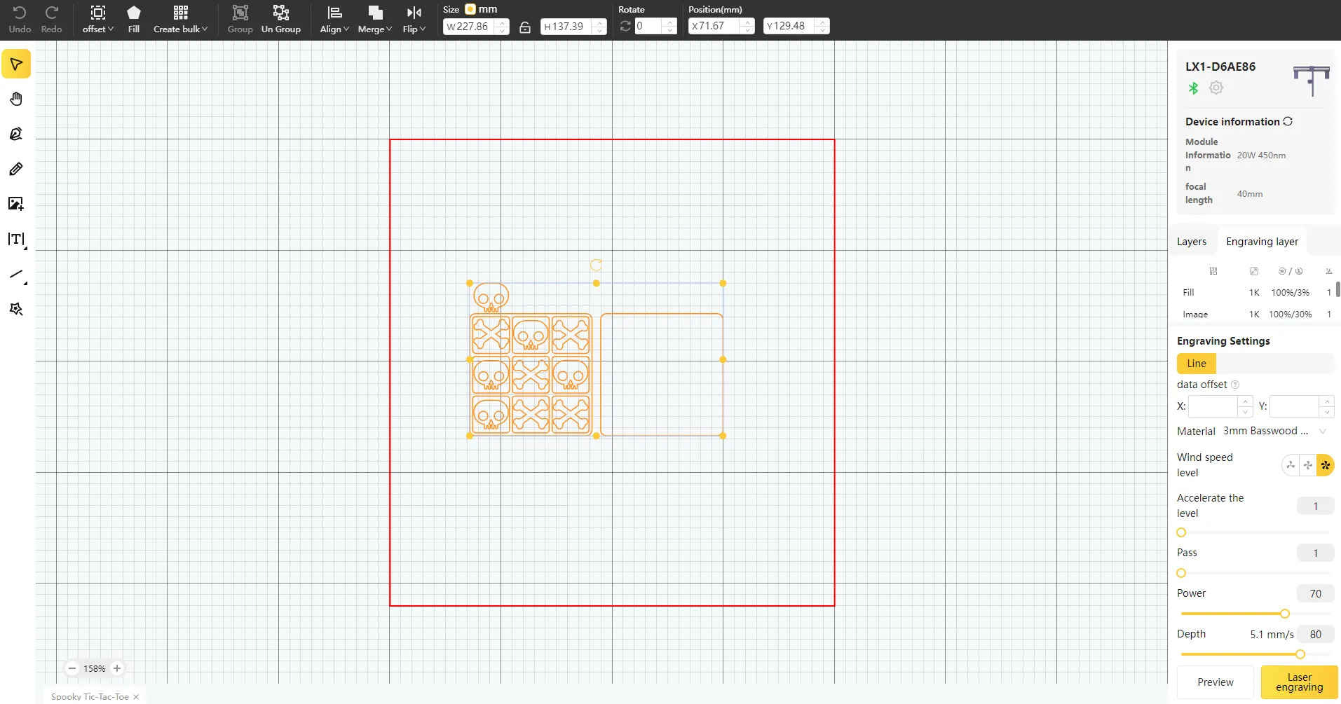 Spooky Tic-Tac-Toe-Step1 -1