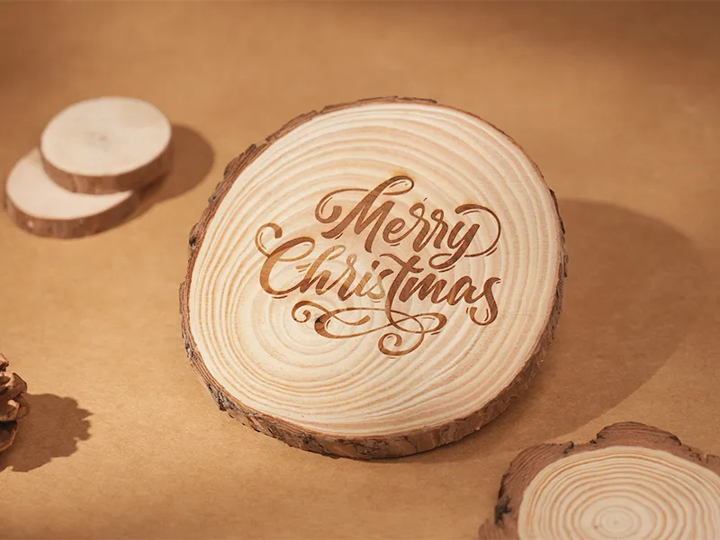 Christmas Wooden Coaster image 1