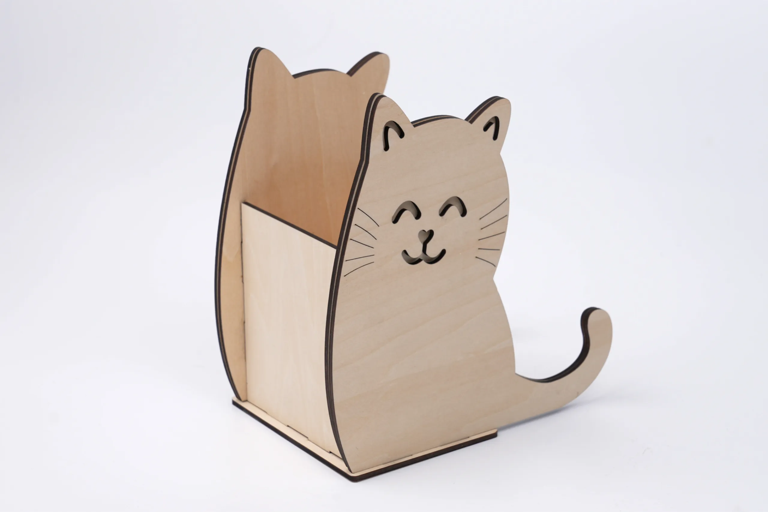 Wooden Cat Pen Holder image 2