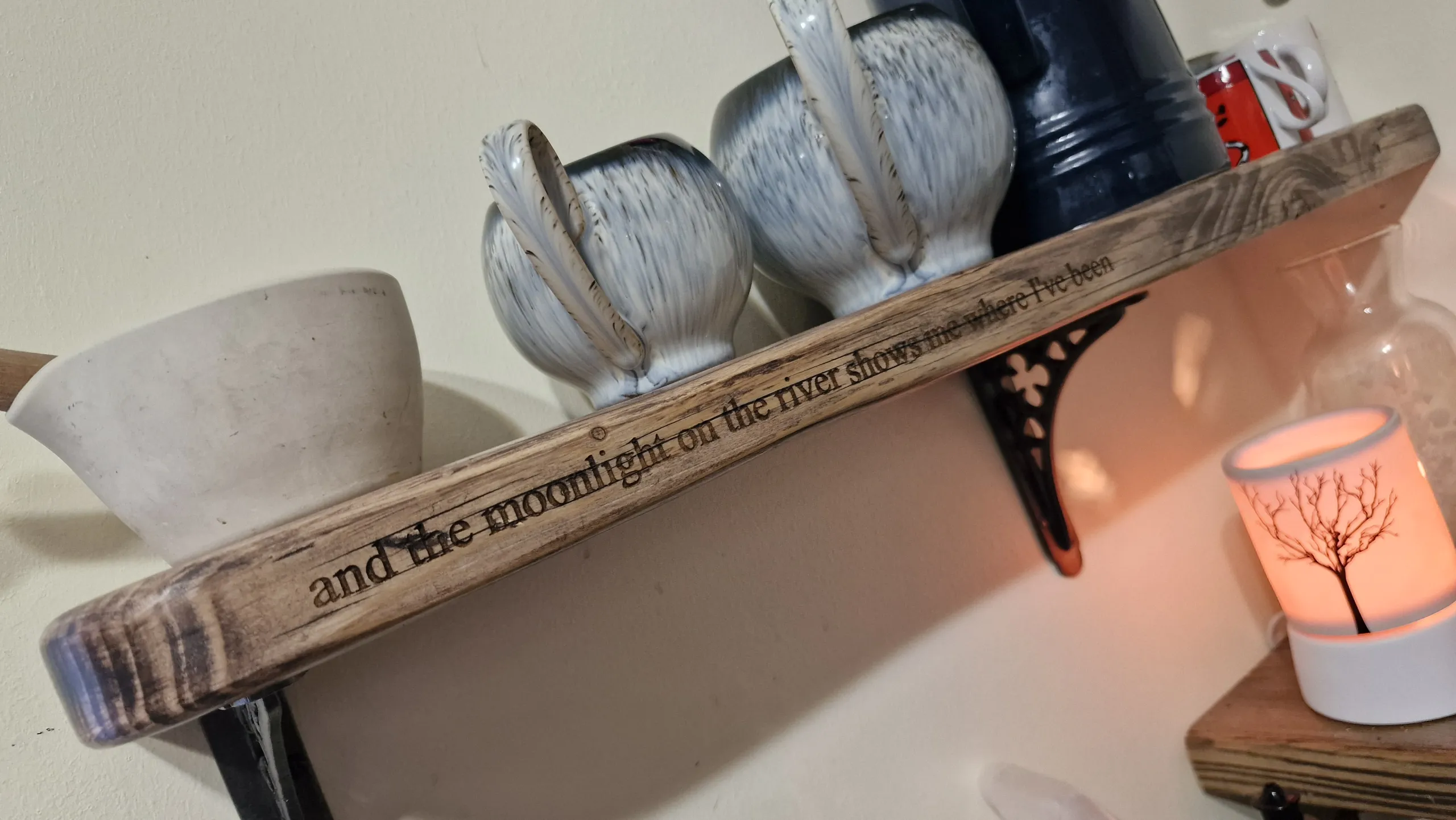 Reclaimed Scaffold Board Shelf image 1