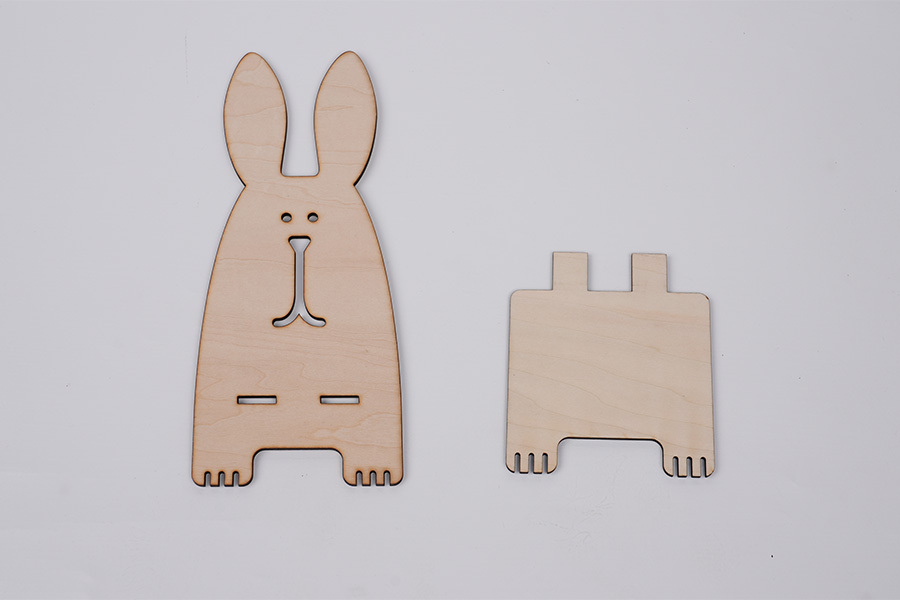 Wooden Rabbit Phone Holder image 3
