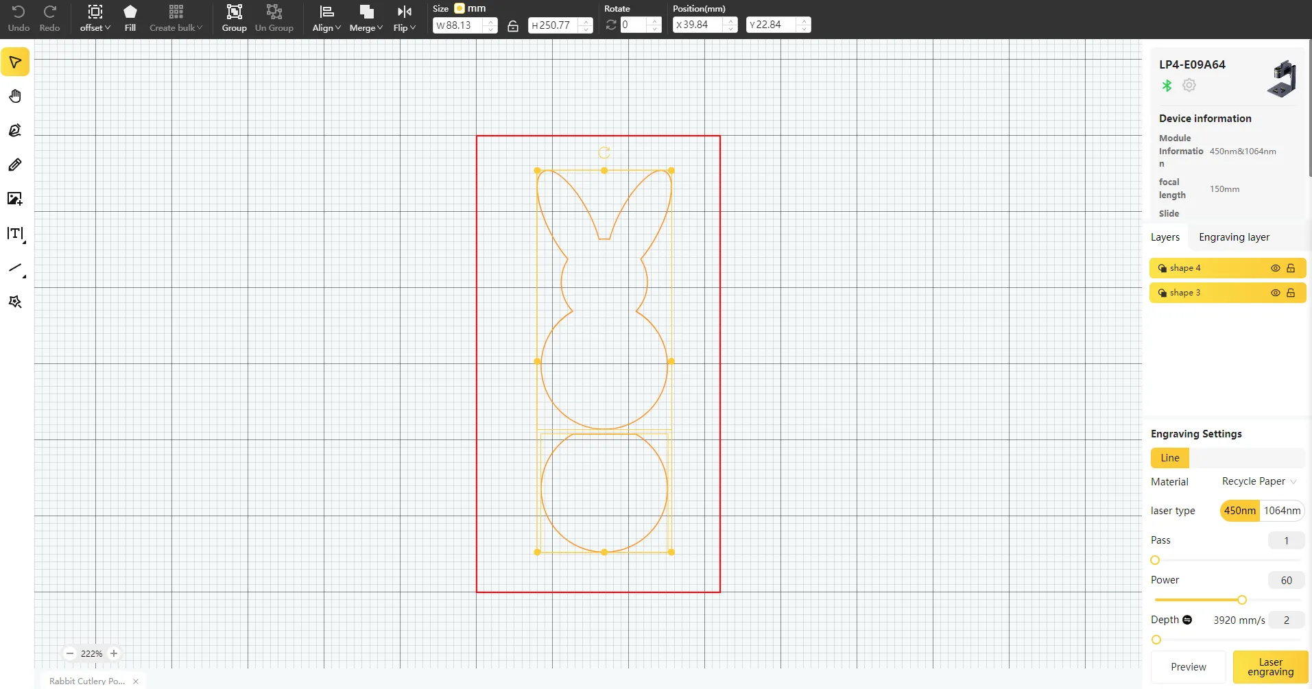 Rabbit Cutlery Pouch-Step1 -1