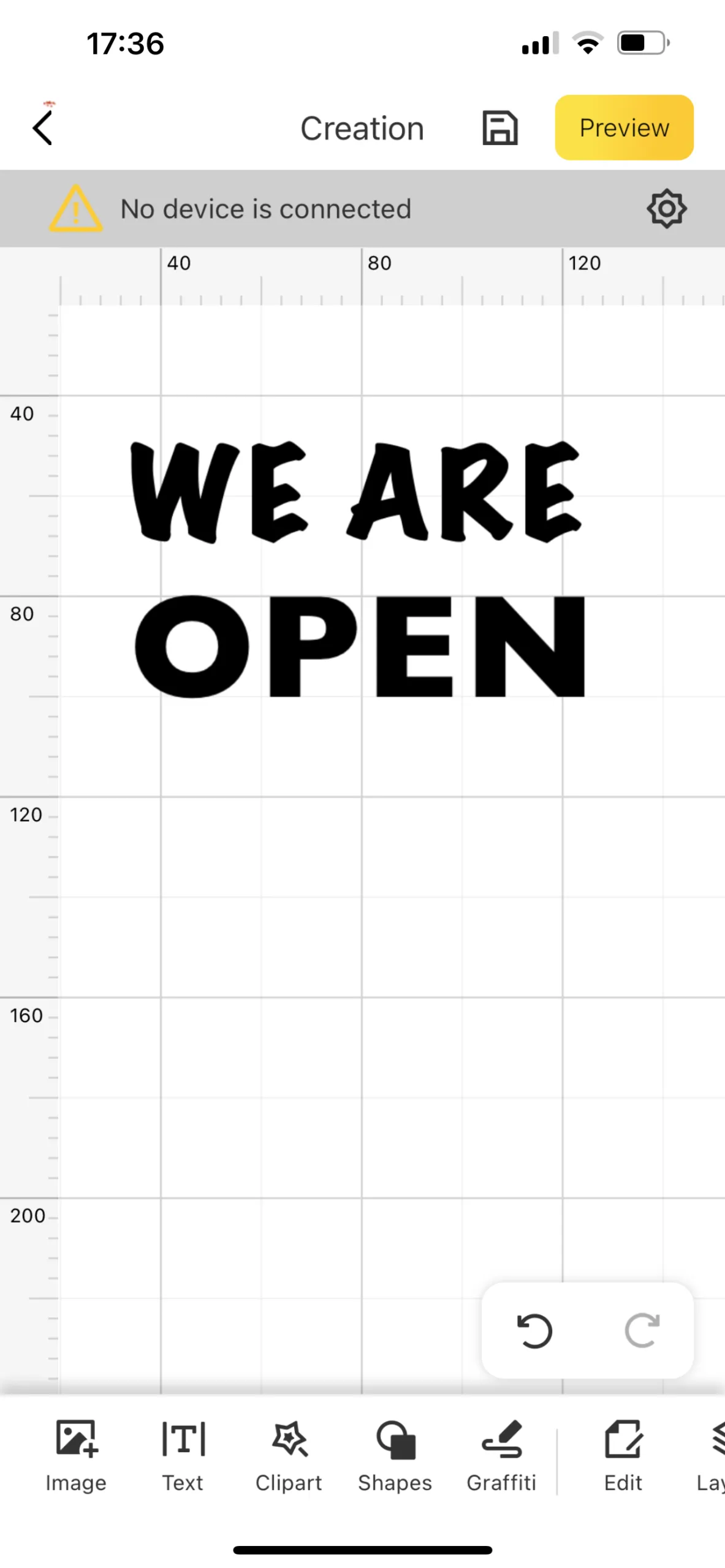 We are Open/Closed sign-Step1 -1