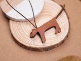 Cat Leather Pendant thumbnail 3