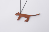 Cat Leather Pendant thumbnail 2