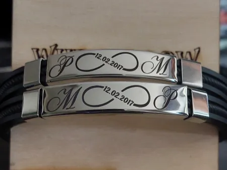 Paired bracelets