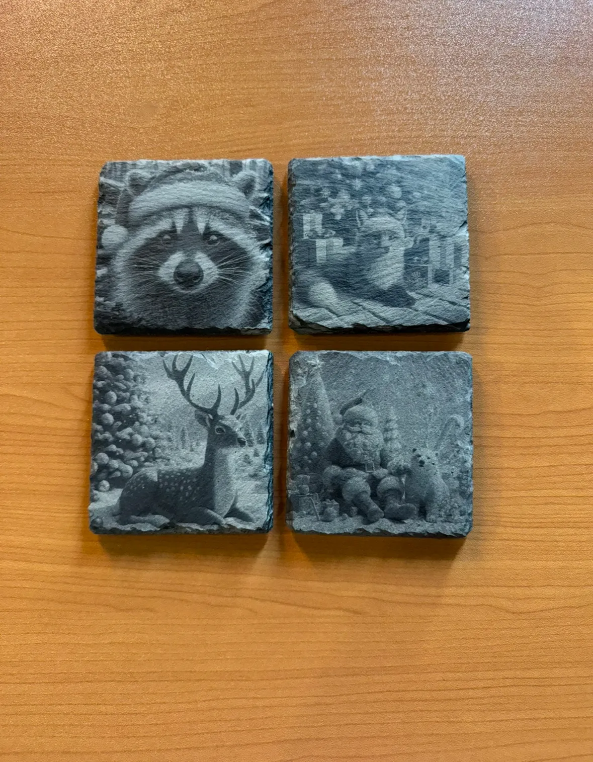 Christmas Woodland Coaster Set image 1