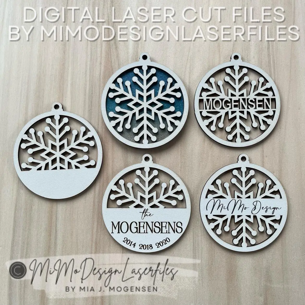 Designing Snowflake Ornaments & Free Files image 3