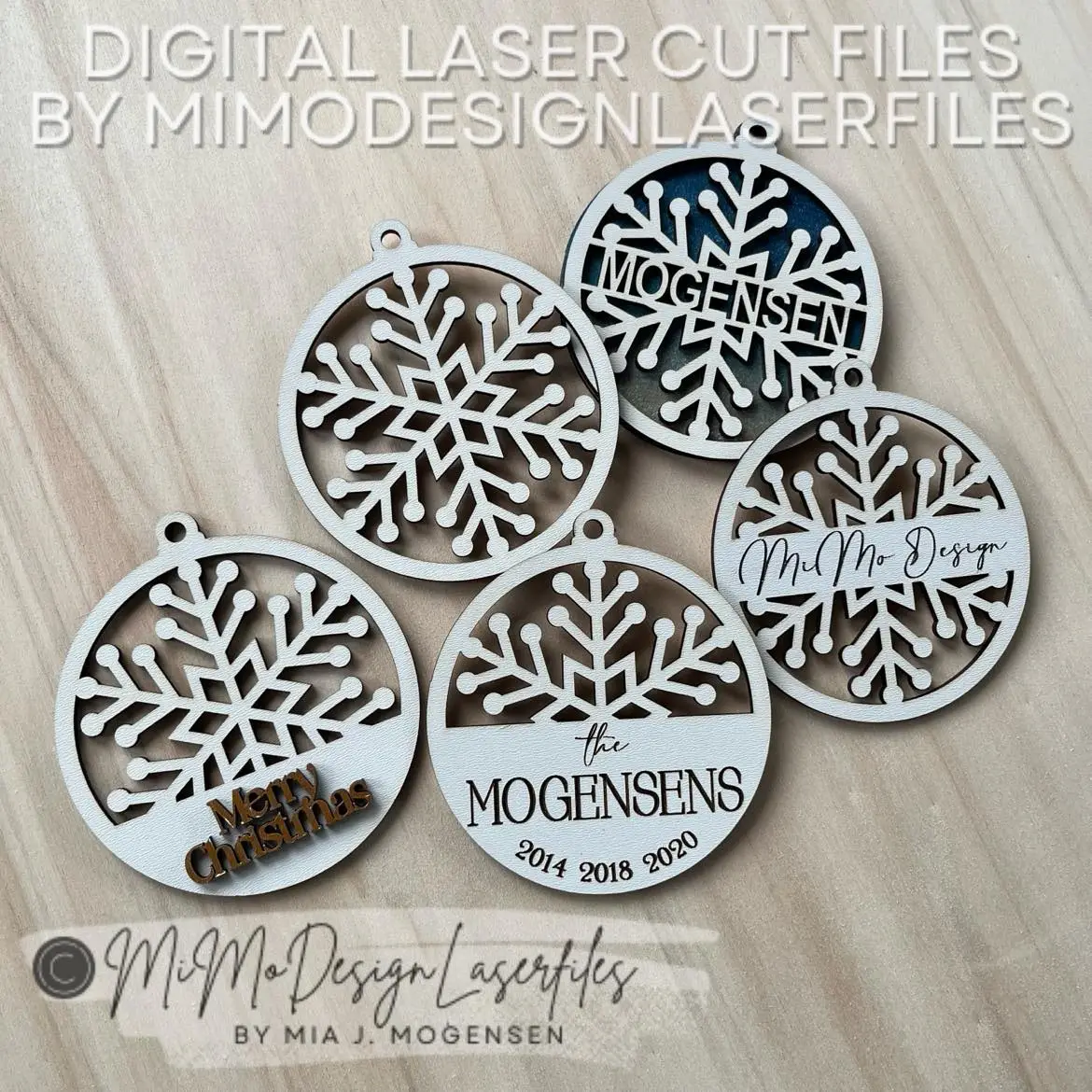 Designing Snowflake Ornaments & Free Files image 6
