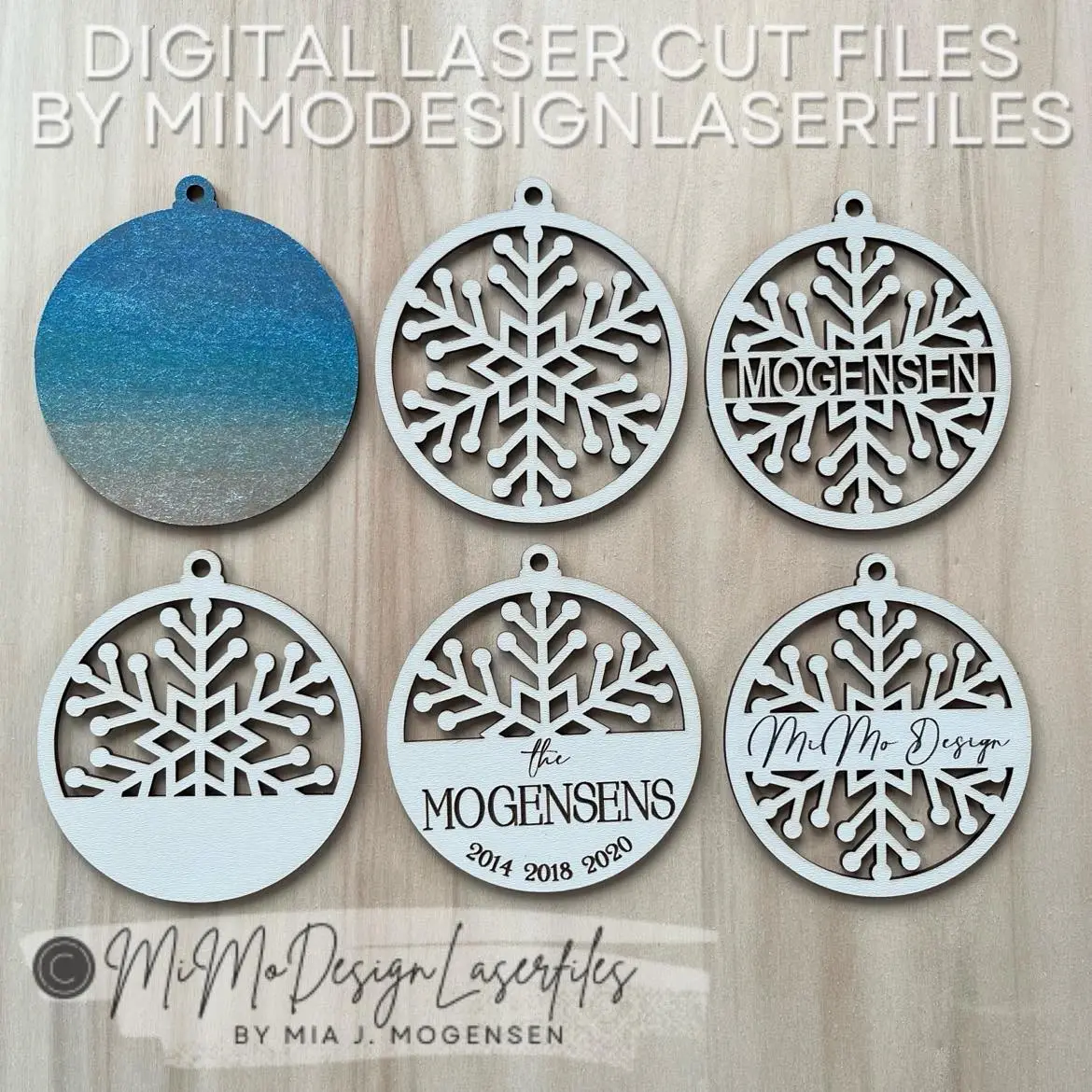 Designing Snowflake Ornaments & Free Files image 4