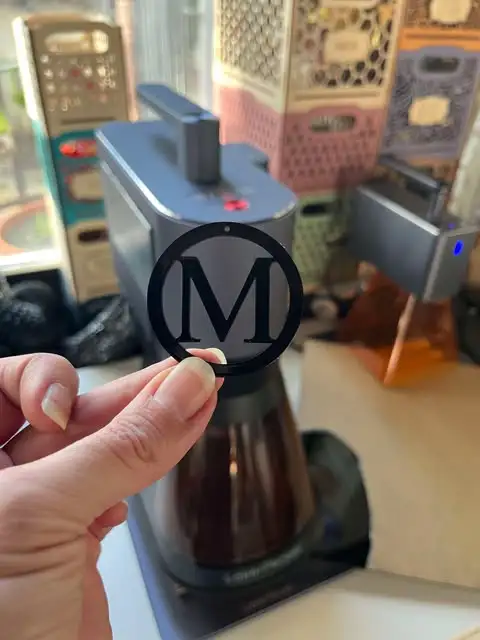 How to Design, Cut Acrylic & Resin Fill Monogram Keychains-Step1 Cutting Black Acrylic-1