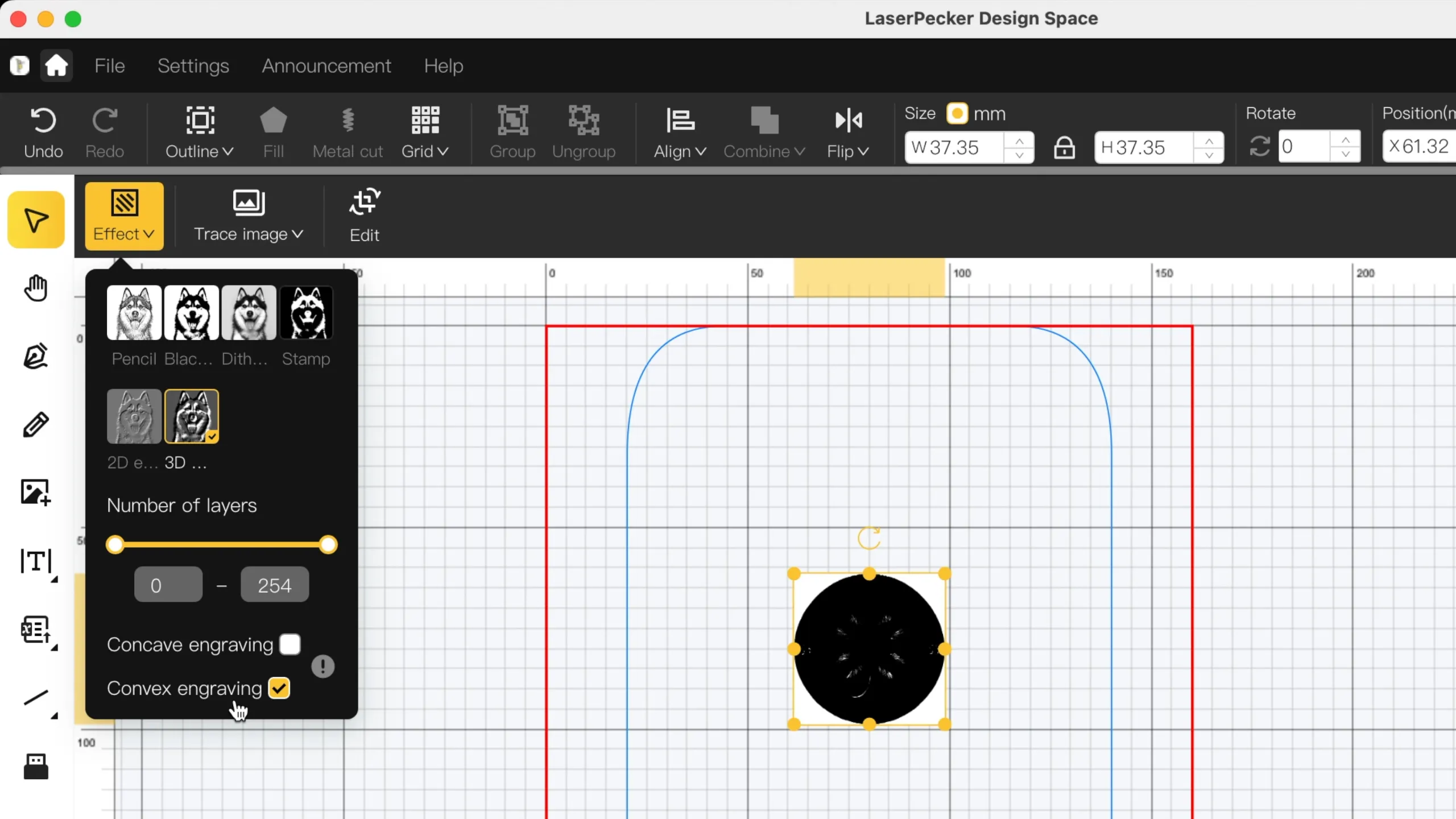 Lucky Coin (Back and Front)-Step3 Import Design, Set Parameters, and Create LPB File-1