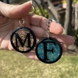 How to Design, Cut Acrylic & Resin Fill Monogram Keychains thumbnail 4