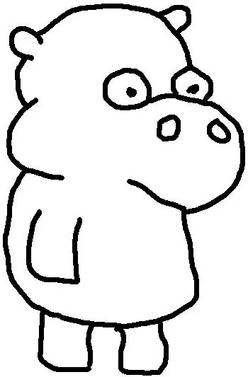 Metal Turtle and Hippo-Step4 Hippo-2