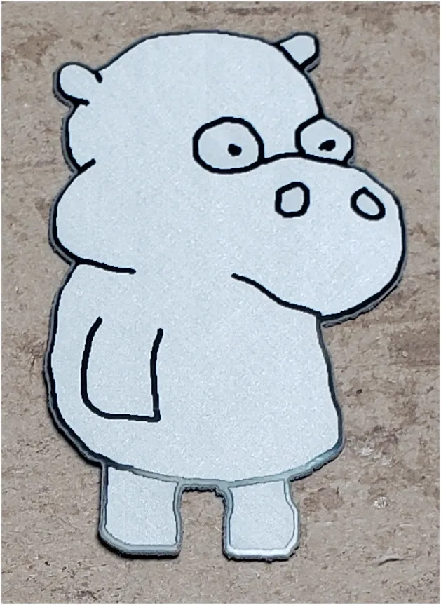 Metal Turtle and Hippo image 1