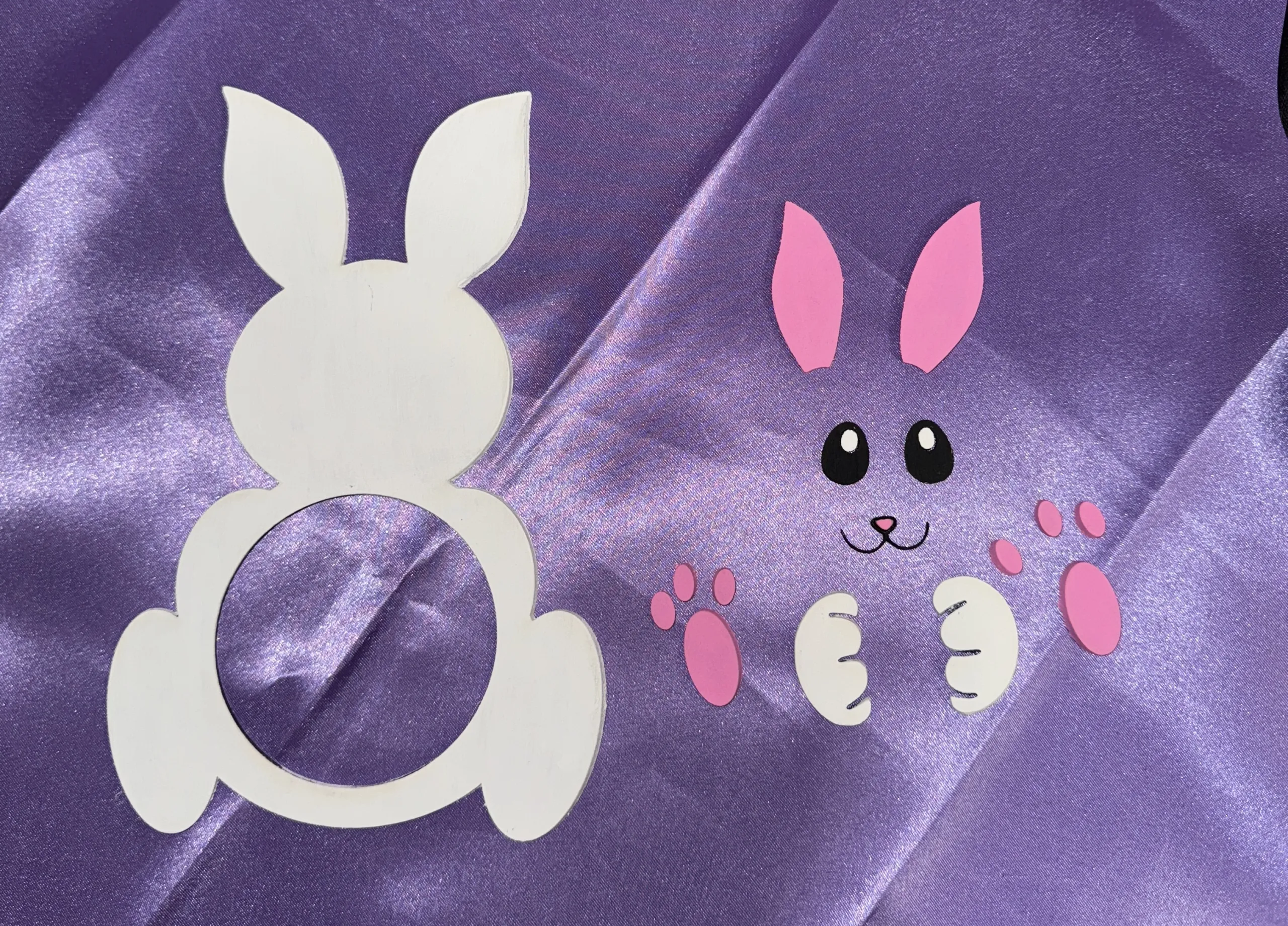🐰🌸 Easter Bunny Candy / Treat Holder – A Fun & Reusable Easter Gift! 🌸🐰-Step5 Wipe Off Soot and Paint Pieces-1
