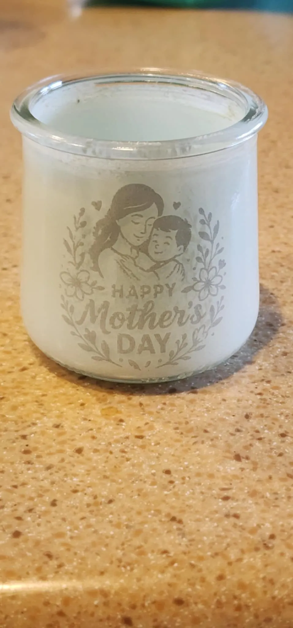 Happy Mothers Day on Glass <and painted> image 1