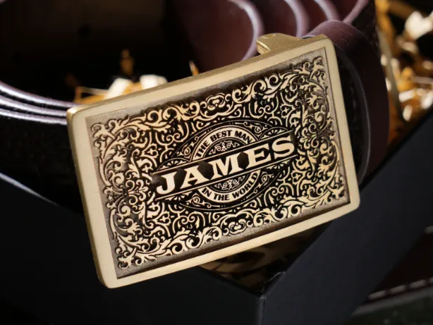 European-Style Patterned Belt Buckle