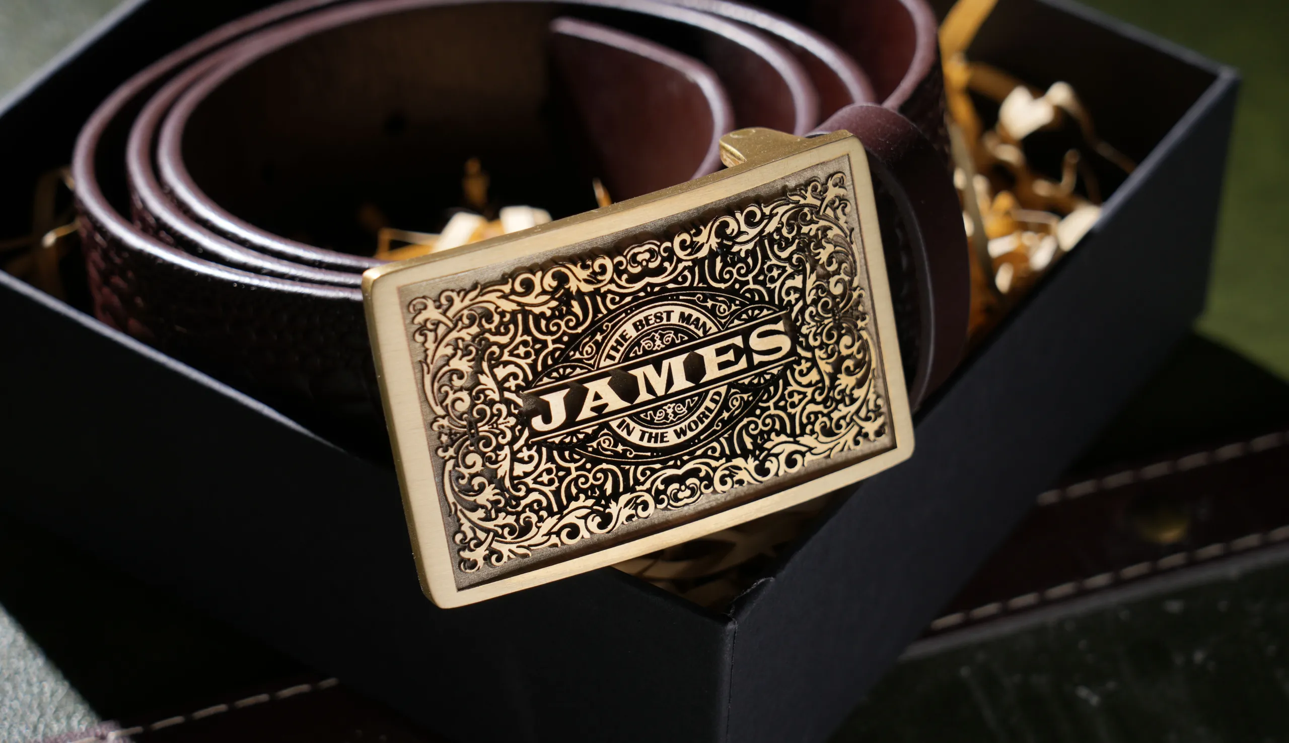 European-Style Patterned Belt Buckle image 1