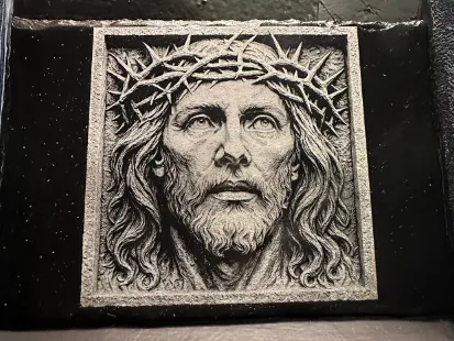 Crown of Grace – Engraved on Slate image 1