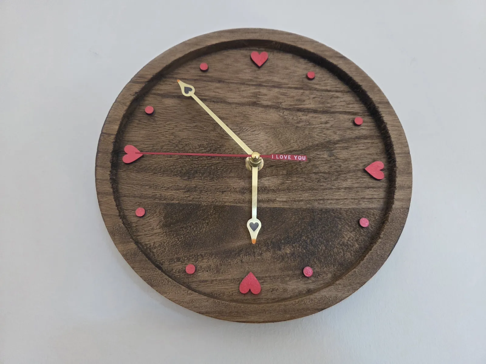 Valentine's love clock-Step4 Paint and fitting-1