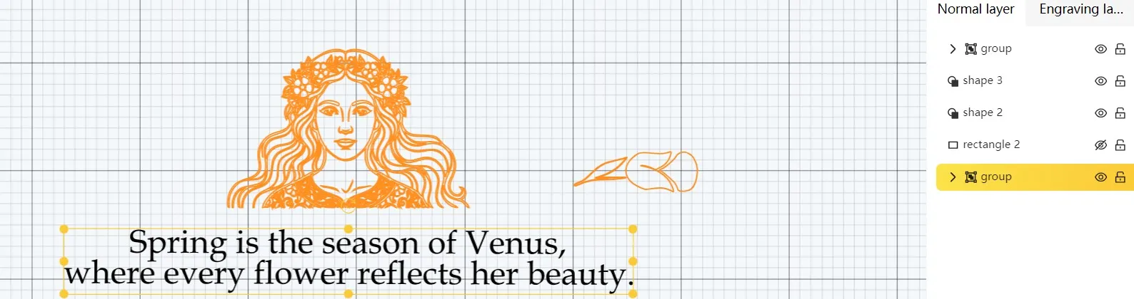 Venus Spring Bookmark-Step1 Fill Text-1