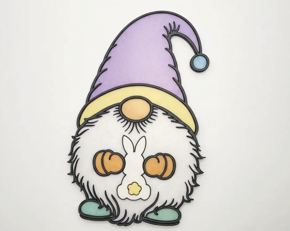 Laser Cut Easter Bunny Gnome image 1