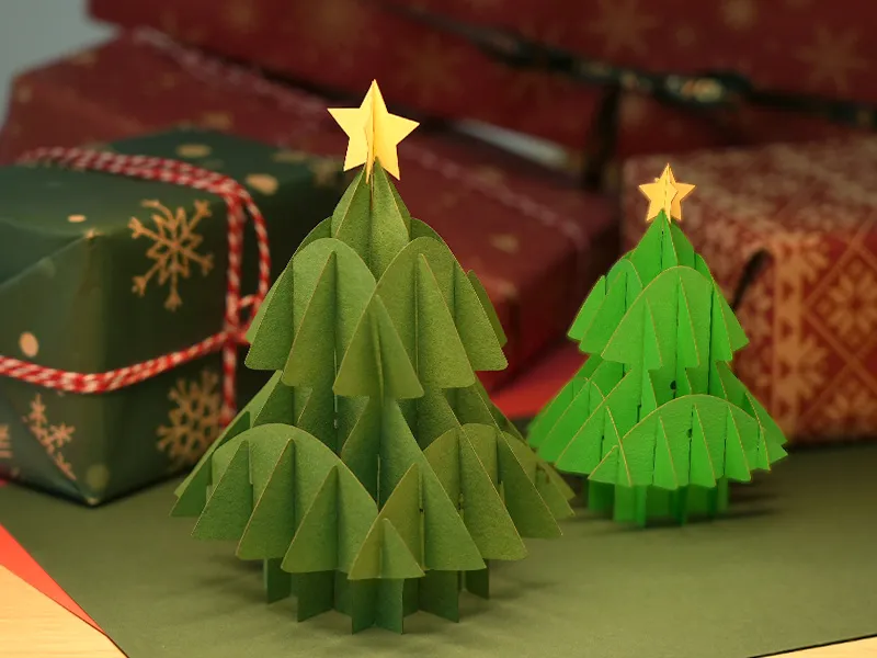 Christmas Tree Paper Sculpture image 1